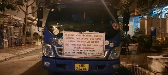 Quỹ tiếp nhận hơn 2 tấn rau, củ, quả của bà con Lâm Đồng gởi tặng (16/07/2021)